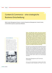 Content & Commerce – eine strategische Business