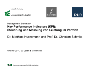 Key Performance Indicators (KPI): Steuerung und Messung von
