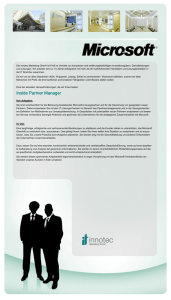 Inside Partner Manager - innotec Marketing GmbH