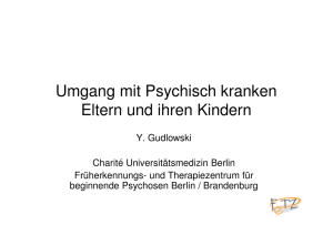 Psychisch kranke Eltern und ihre Kinder - SFBB Berlin