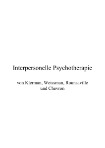 Interpersonelle Psychotherapie
