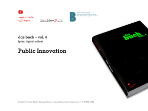 Public Innovation - Swiss Made Software