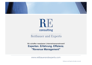 Revenue Management - Reitbauer and Experts