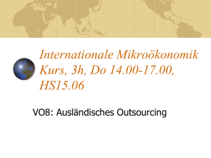 Grundmodell des Outsourcing