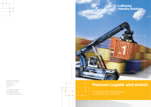 Premium-Logistik wird einfach - Lufthansa Industry Solutions