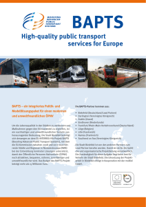 High-quality public transport services for Europe