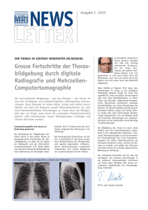 MRI Newsletter Nr. 8 - Medizinisch Radiologisches Institut
