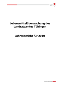 Jahresbericht 2010 - im Landkreis Tübingen