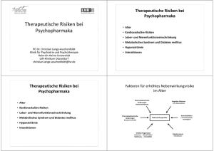 Therapeutische Risiken bei Psychopharmaka - Heinrich