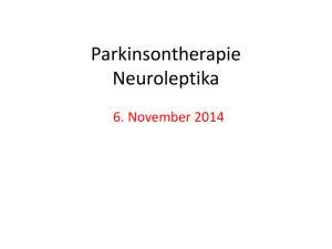 Parkinsontherapie Neuroleptika