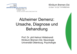 Alzheimer Demenz: Ursache, Diagnose und Behandlung