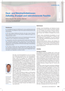 Haut- und Weichteilinfektionen: Zellulitis, Erysipel und