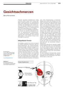 Gesichtsschmerzen - Swiss Medical Forum