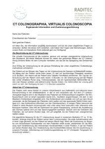CT COLONOGRAPHIA, VIRTUALIS COLONOSCOPIA