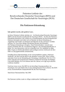 Patienten-Leitlinie des Berufsverbandes Deutscher Neurologen