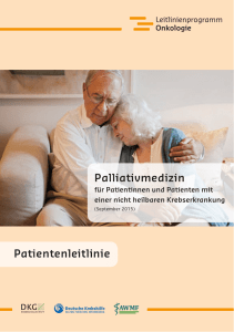 Patientenleitlinie „Palliativmedizin