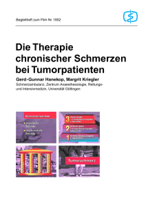 Die Therapie chronischer Schmerzen bei Tumorpatienten
