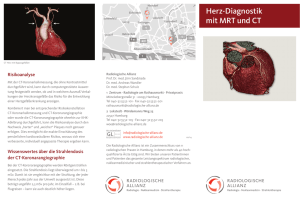 Herz-Diagnostik mit MRT und CT - Radiologische Allianz Hamburg