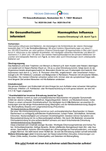 Haemophilus Influenza - Neckar-Odenwald