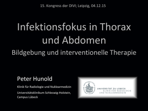 Infektionsfokus in Thorax und Abdomen
