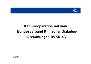 KTQ-Kooperation mit dem Bundesverband Klinischer Diabetes