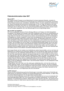 EKT Patienteninformation - Psychiatrische Dienste Aargau AG