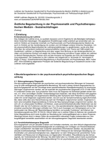 Ärztliche Begutachtung in der Psychosomatik und Psychotherapeu