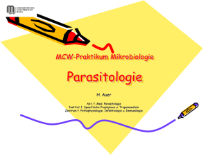 MCW-Praktikum Mikrobiologie Parasitologie