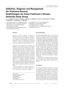 Definition, Diagnose und Management der Parkinson