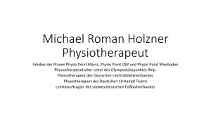 Michael Roman Holzner Physiotherapeut