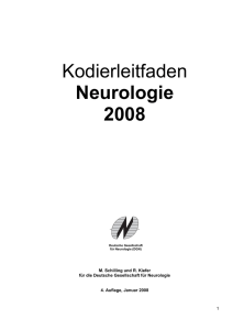 Kodierleitfaden Neurologie 2008