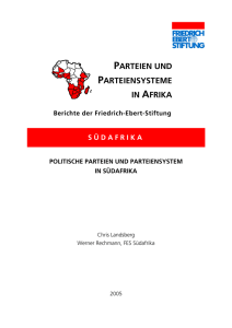 PARTEIEN UND PARTEIENSYSTEME IN AFRIKA