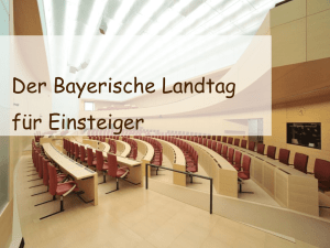 Der Bayerische Landtag für Einsteiger