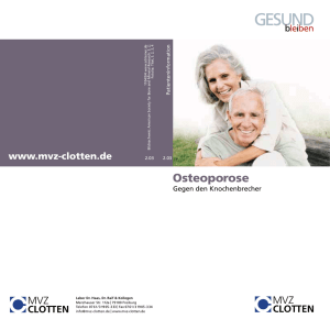 Osteoporose - Labor Clotten