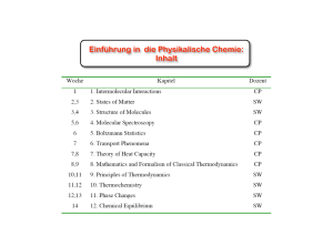 Prinzipien der Thermodynamik, Teil I