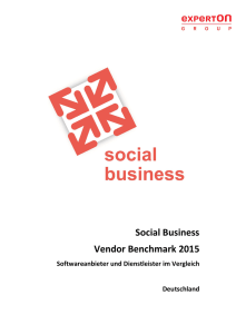 Social Business Vendor Benchmark 2015 - T