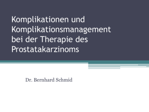 Komplikationen und Komplikationsmanagement bei der Therapie