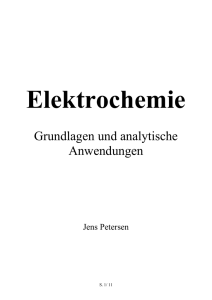 Elektrochemie – Grundlagen und analytische Anwendungen