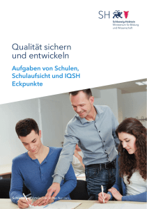 Qualität sichern und entwickeln - Schleswig
