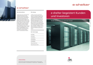 e-shelter begeistert Kunden und Investoren