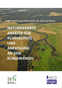 Broschüre "Naturbasierte Ansätze für Klimaschutz und Anpassung