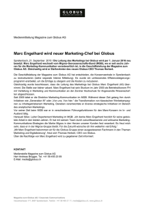 Marc Engelhard wird neuer Marketingleiter Globus