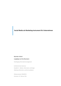 Social Media als Marketing-Instrument für Unternehmen