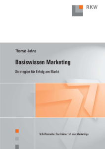 PDF-Auszug: Basiswissen Marketing