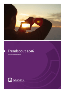 Trendscout 2016 - Eine Trendstudie von Sitecore
