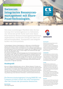 Swisscom: Integriertes Ressourcen- management mit Share