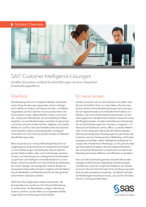 SAS Customer Intelligence