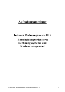 Übungsaufgaben Int. Rewe / KLR / Version 02