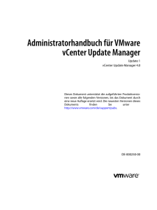 Administratorhandbuch für VMware vCenter Update Manager
