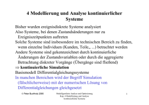 4 Modellierung und Analyse kontinuierlicher Systeme